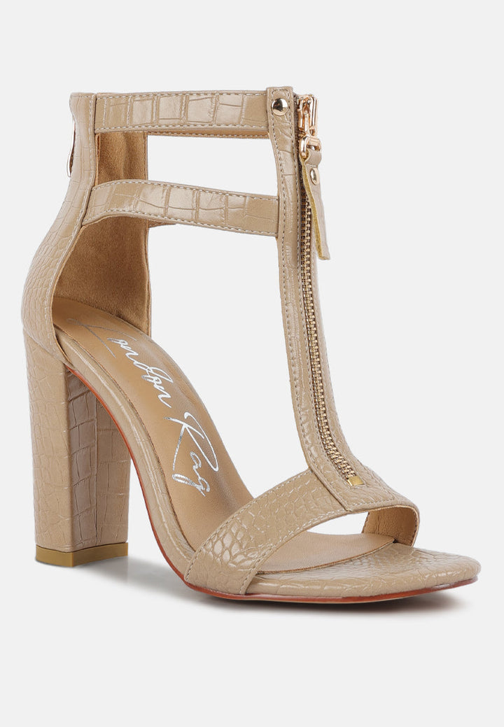 felicity zip up block heel sandals by ruw#color_nude