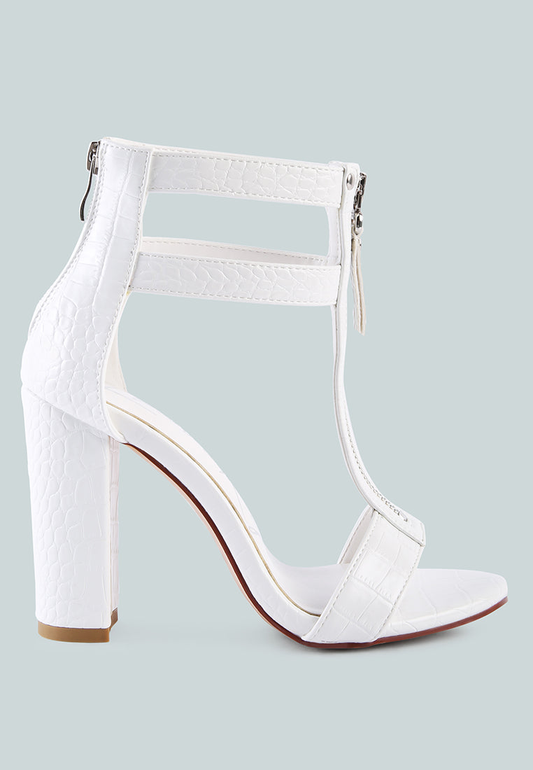 felicity zip up block heel sandals by ruw#color_white