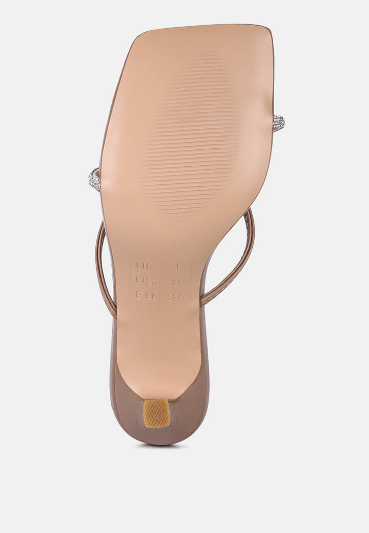 fetish croc rhinestone strap sandals by ruw#color_taupe