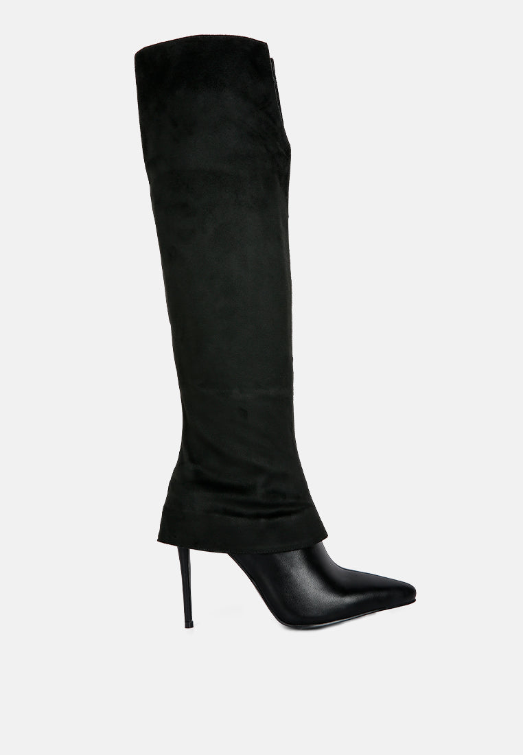 fifido fold-over stiletto knee boots by ruw#color_black