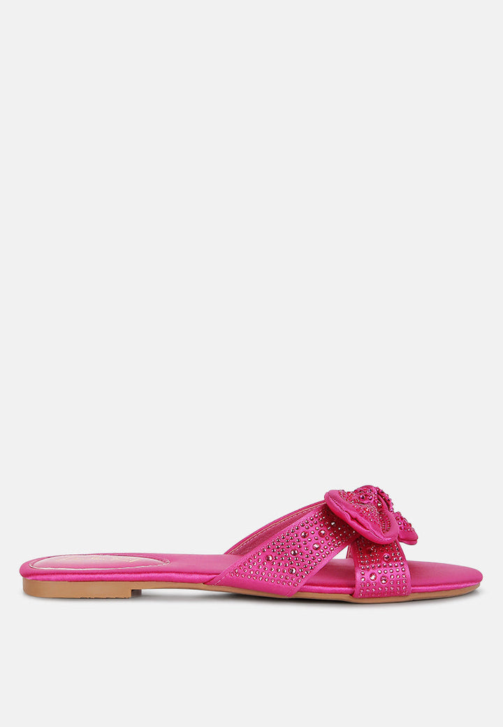 fleurette bow flat sandals by ruw#color_fuchsia