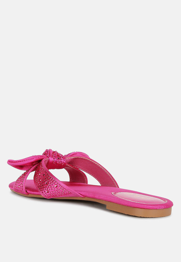 fleurette bow flat sandals by ruw#color_fuchsia