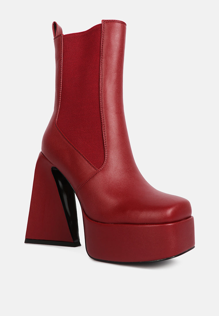 frosty high platform block heel chelsea boot by ruw#color_burgundy