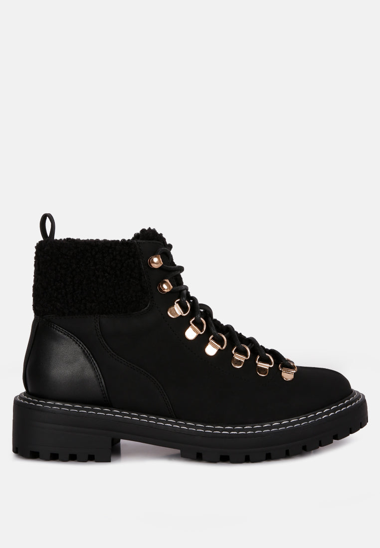 gatlinburg shearling collar ankle boots by ruw#color_black