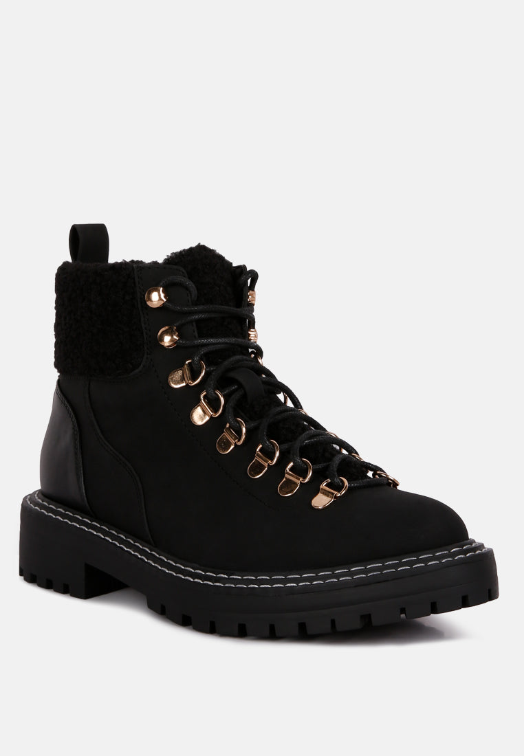 gatlinburg shearling collar ankle boots by ruw#color_black