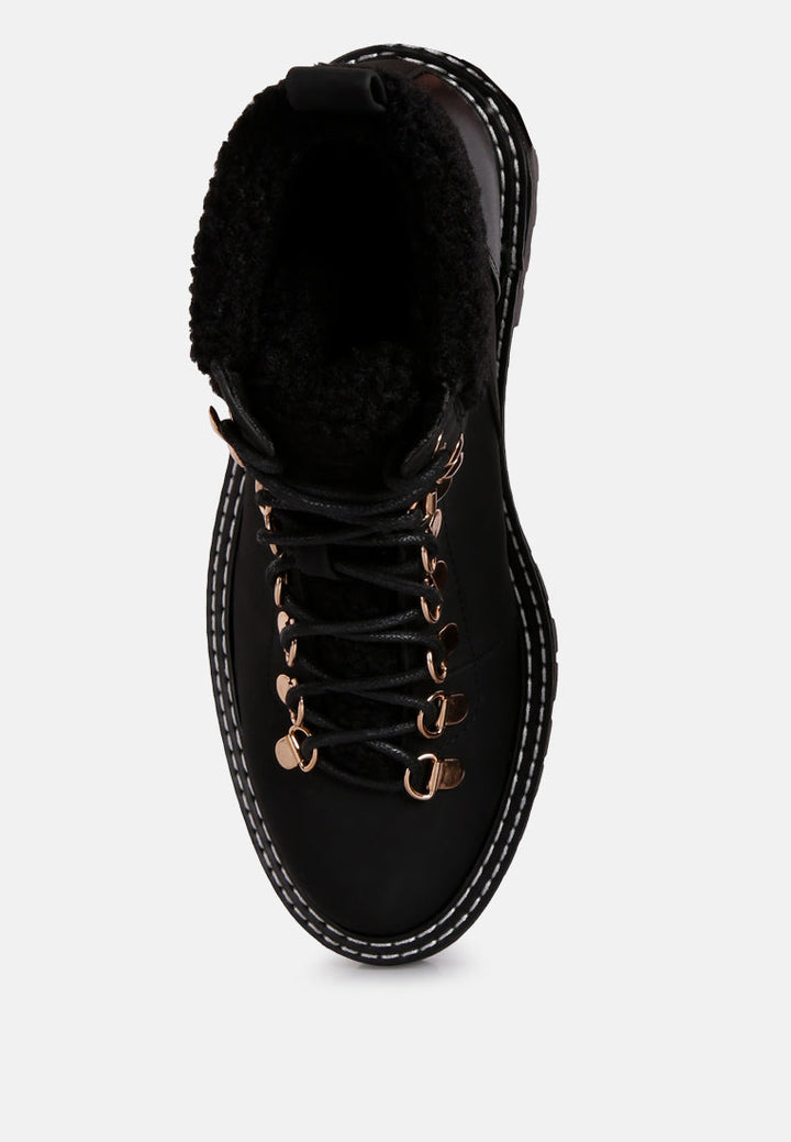 gatlinburg shearling collar ankle boots by ruw#color_black