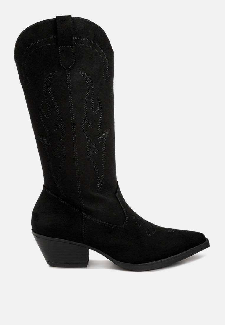 ginni embroidered calf boots by ruw#color_black