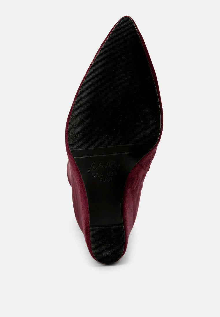 gladol wedge heel calf boots by ruw#color_burgundy