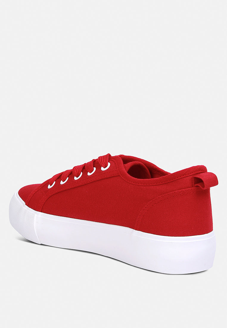 glam doll knitted sliver platform sneakers by ruw#color_red