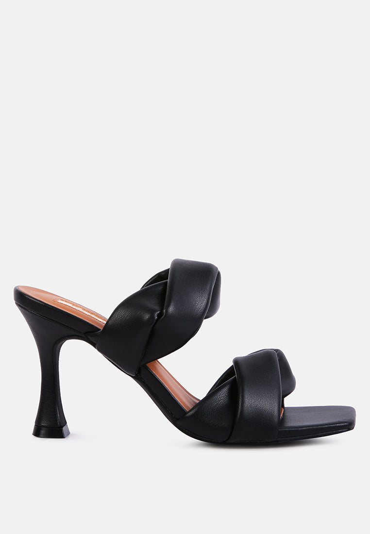 glam girl twisted strap spool heel sandals by ruw#color_black