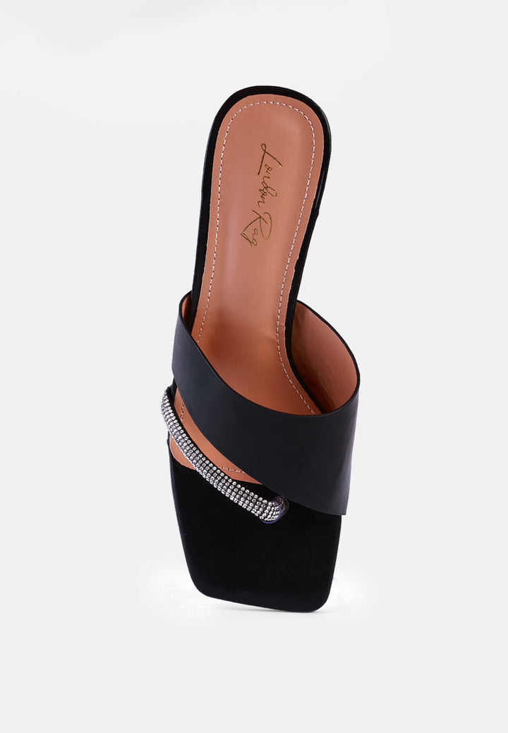 golfy rhinestone embellished strap fantasy heel sandals by ruw#color_black