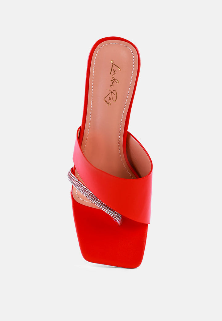 golfy rhinestone embellished strap fantasy heel sandals by ruw#color_red