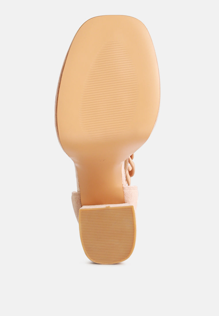 golden hour showstopper chain embellished high platform sandals by ruw#color_latte