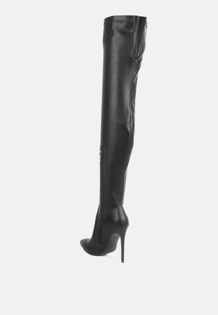 gush over knee heeled boots by ruw#color_black