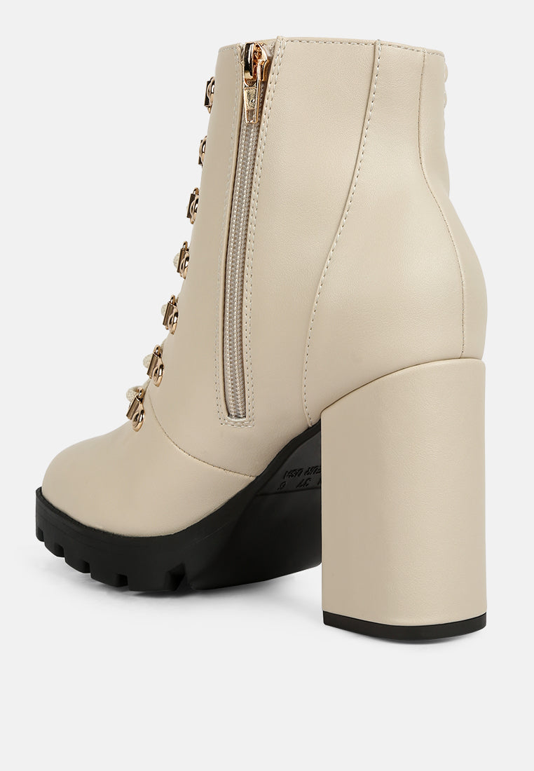 hamiltons lace up block heel boots by ruw#color_beige