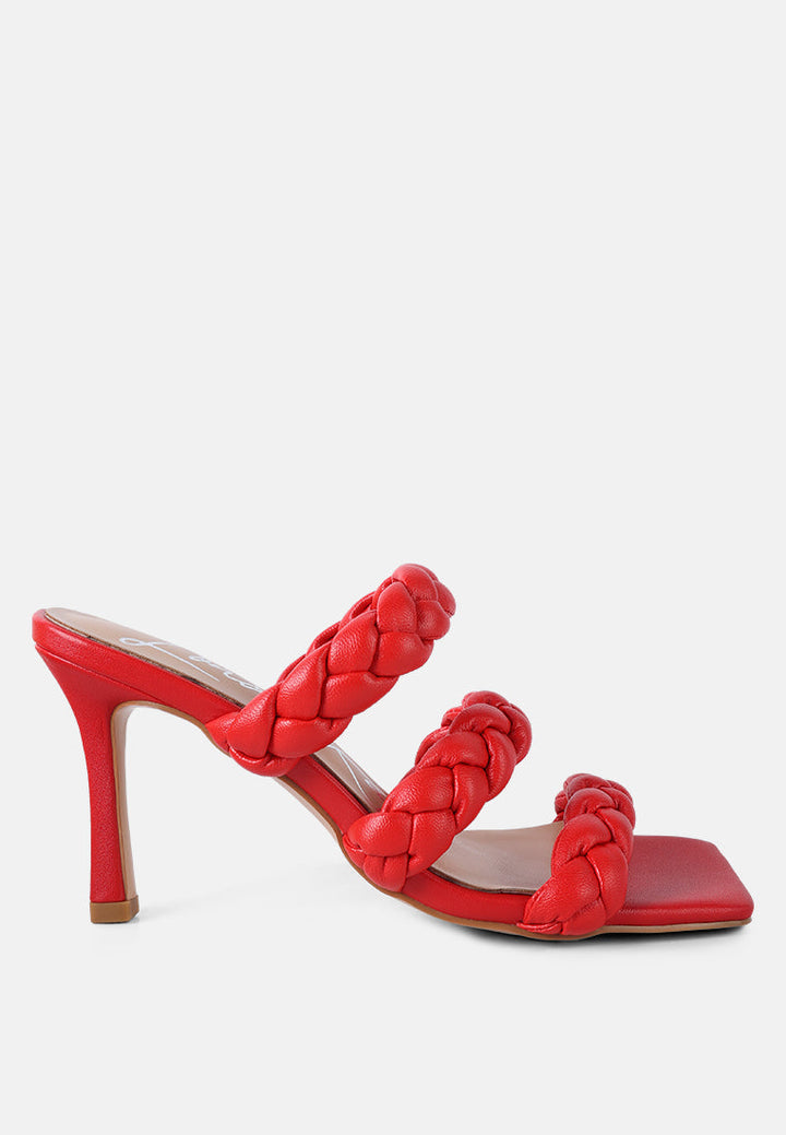 high bae braided strap casual heels by ruw#color_red