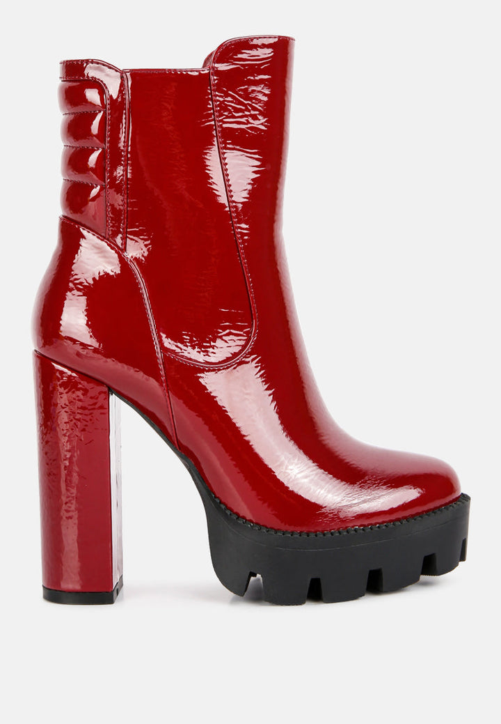 high key collared high heel ankle boot by ruw#color_burgundy