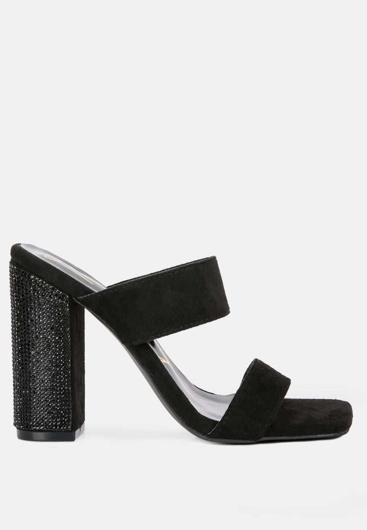 high sass rhinestone embellished sandals by ruw#color_black