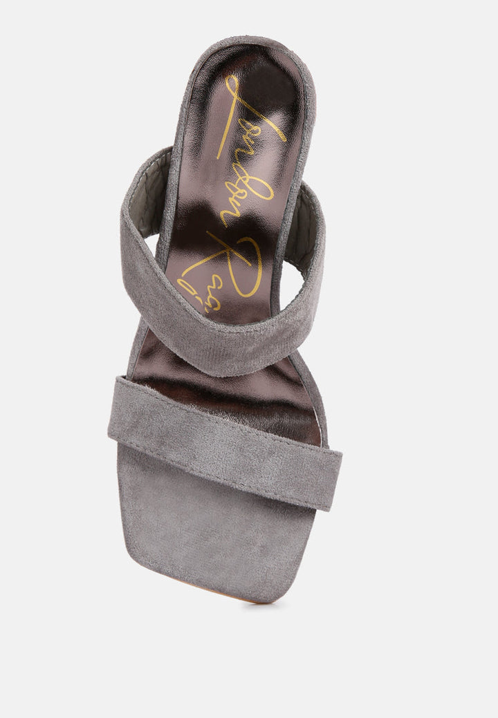 high sass rhinestone embellished sandals by ruw#color_grey