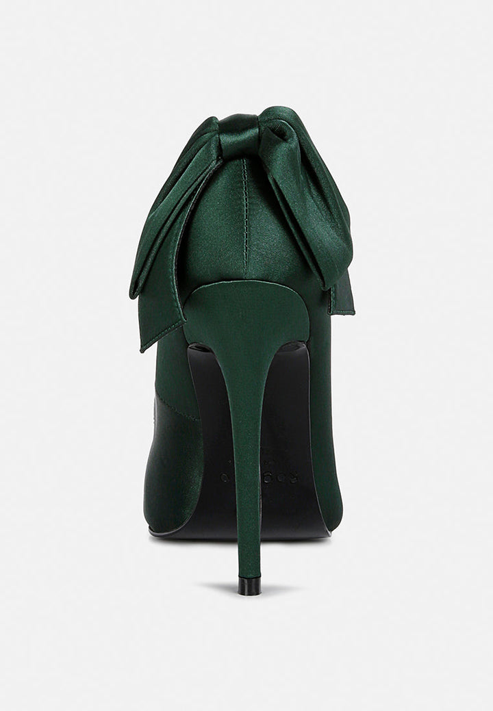 hornet high heeled satin pump sandals by ruw#color_green