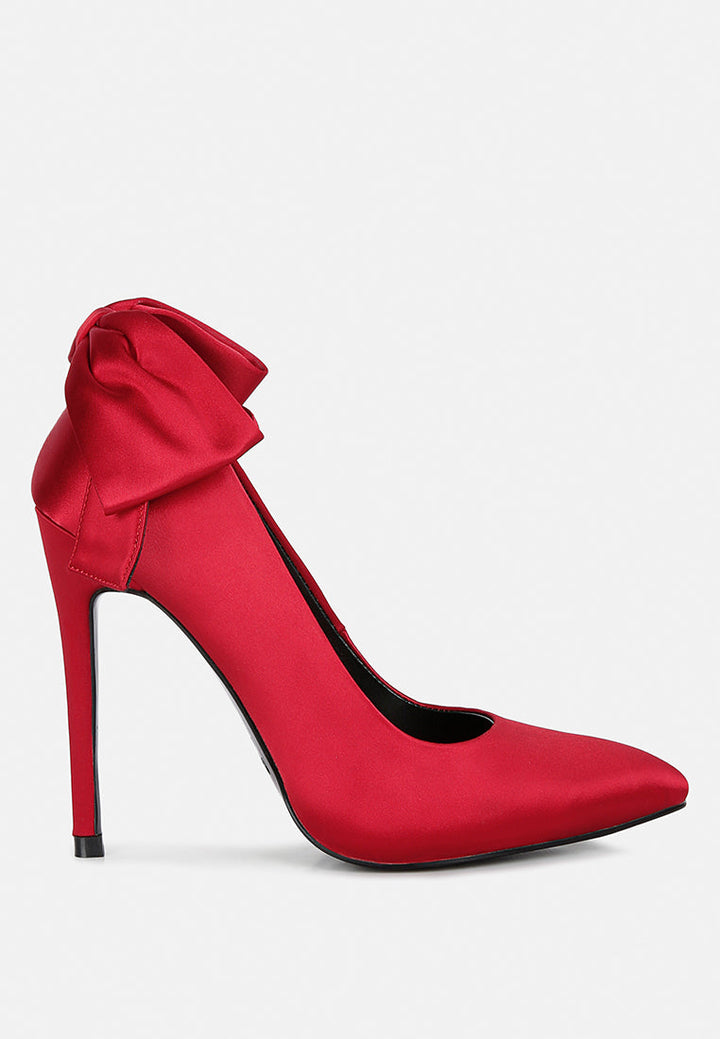 hornet high heeled satin pump sandals by ruw#color_red