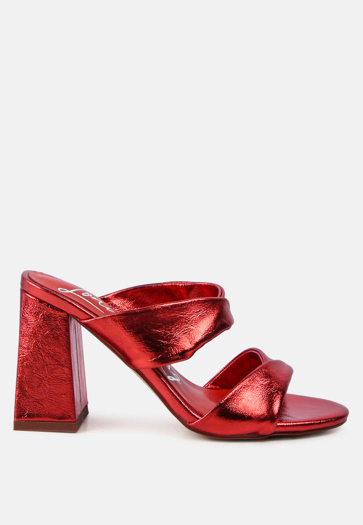 hot mess puffy block heel sandals by ruw#color_red