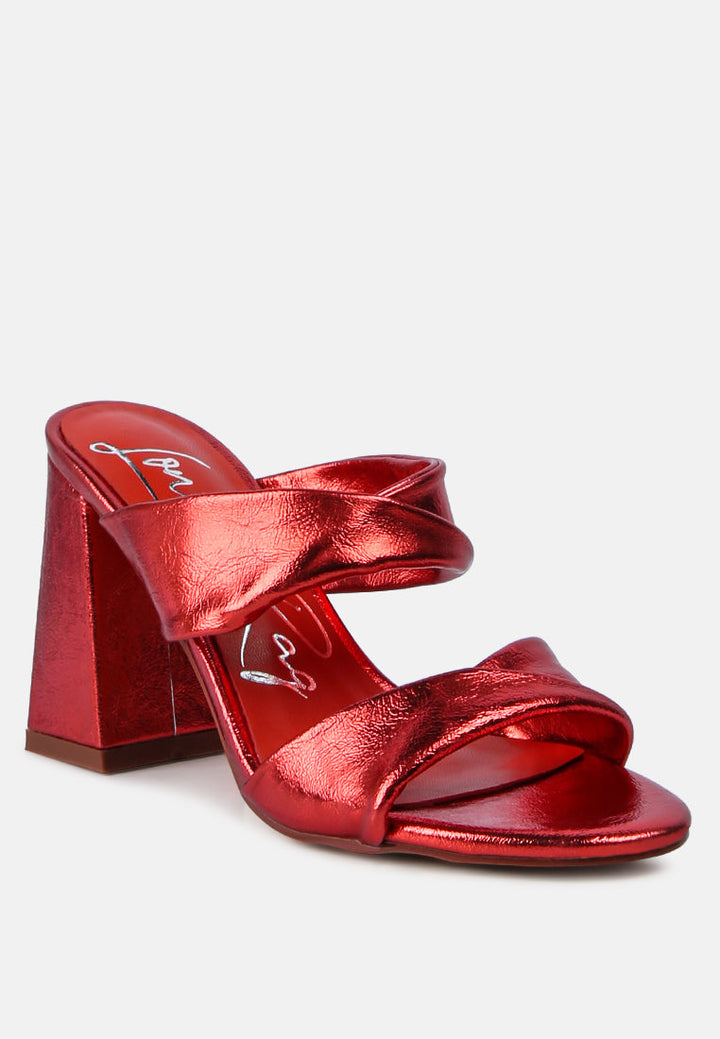 hot mess puffy block heel sandals by ruw#color_red