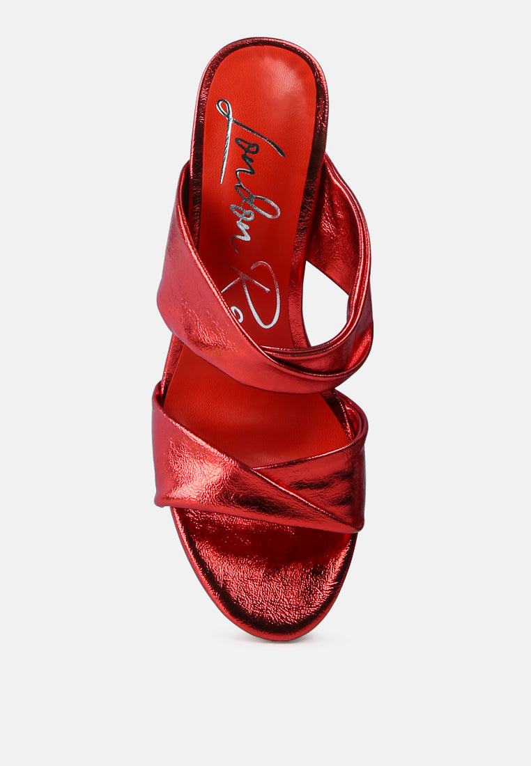 hot mess puffy block heel sandals by ruw#color_red