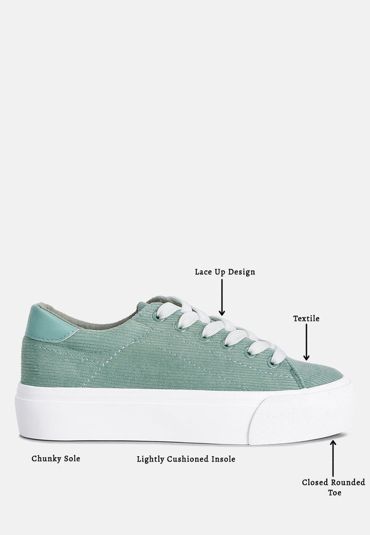 hyra solid flatform canvas sneakers by ruw#color_mint