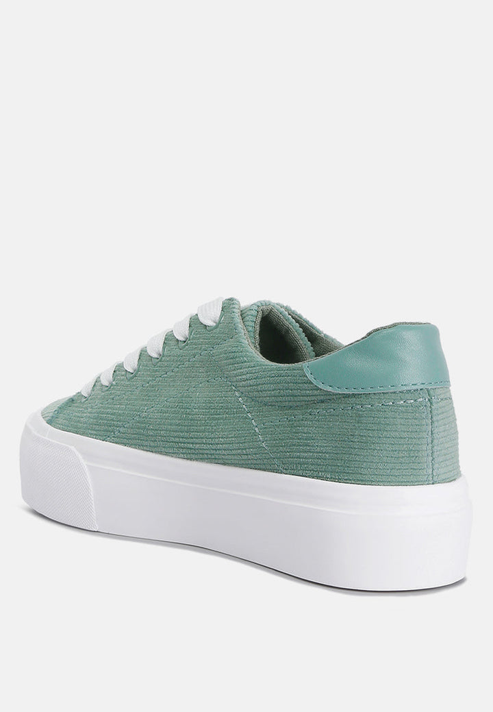 hyra solid flatform canvas sneakers by ruw#color_mint