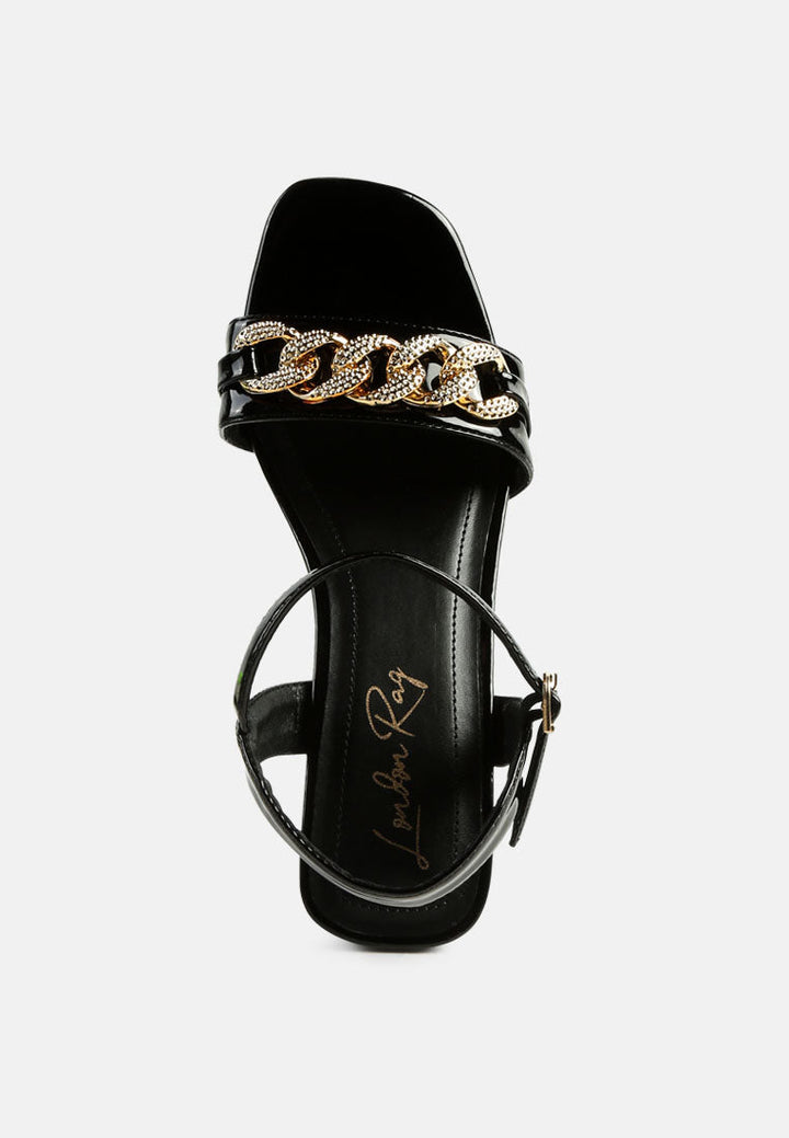 illusion metal chain link fantasy heel sandals by ruw#color_black
