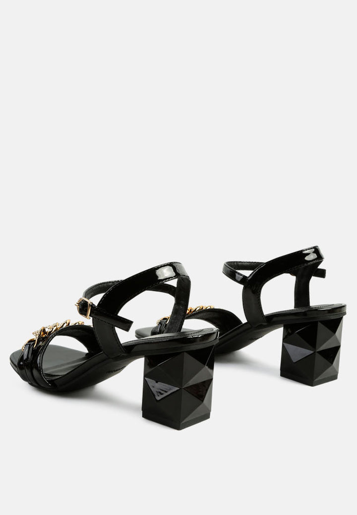 illusion metal chain link fantasy heel sandals by ruw#color_black