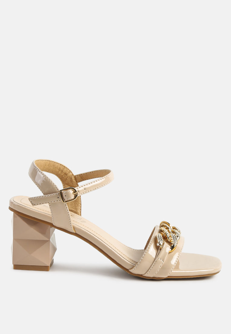 illusion metal chain link fantasy heel sandals by ruw#color_latte