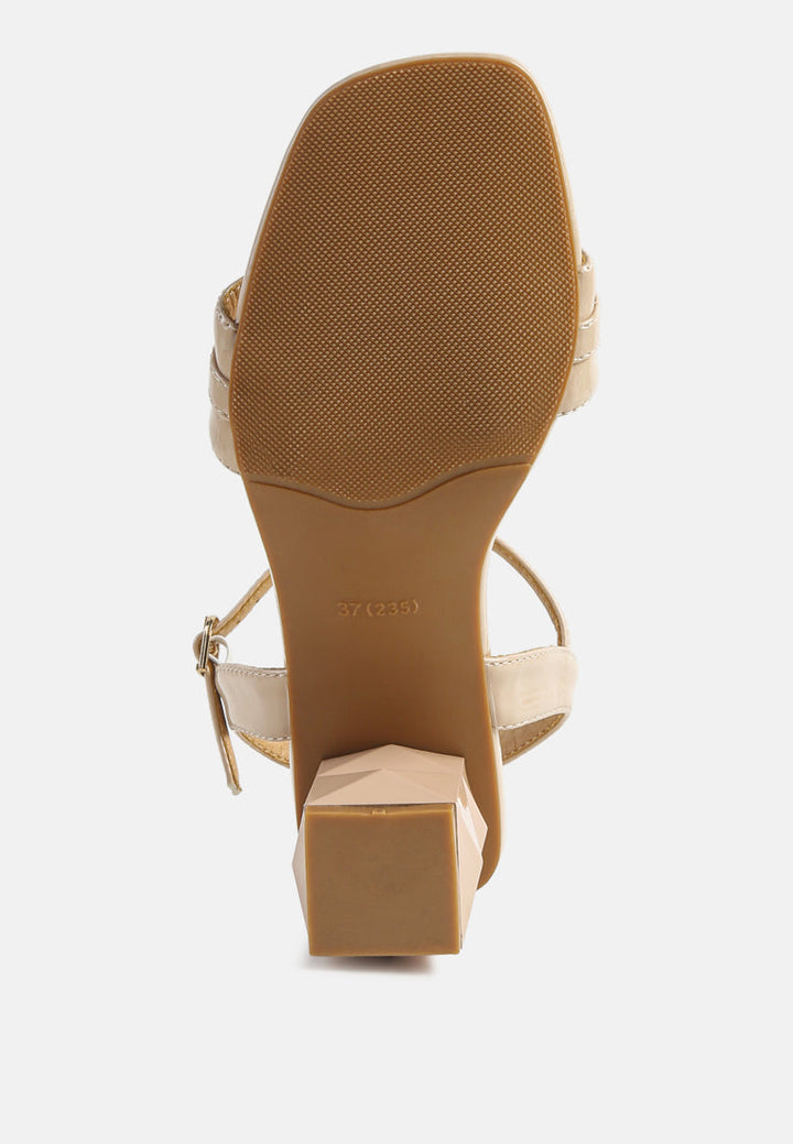 illusion metal chain link fantasy heel sandals by ruw#color_latte