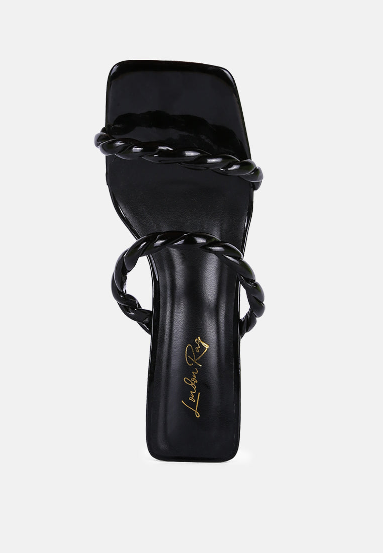 inamorata twisted strap mid heel sandals by ruw#color_black