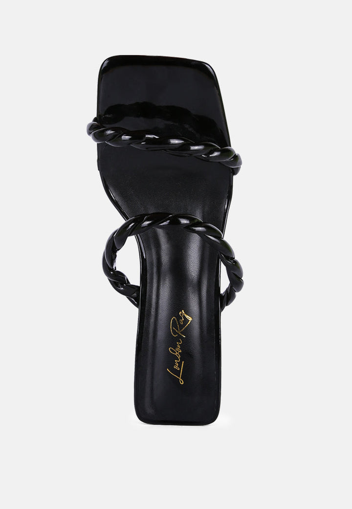 inamorata twisted strap mid heel sandals by ruw#color_black