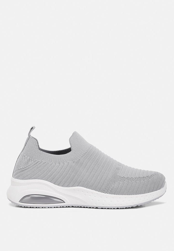 jafna knitted slip on sneakers by ruw#color_grey