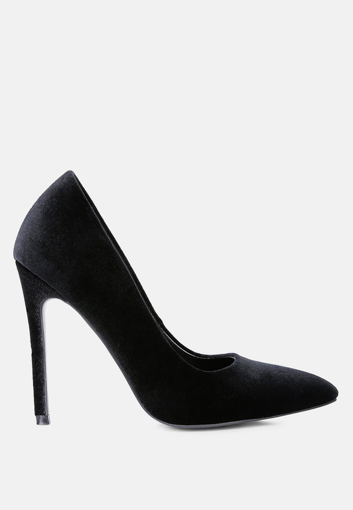 janessa velvet stiletto heel pumps by ruw#color_black