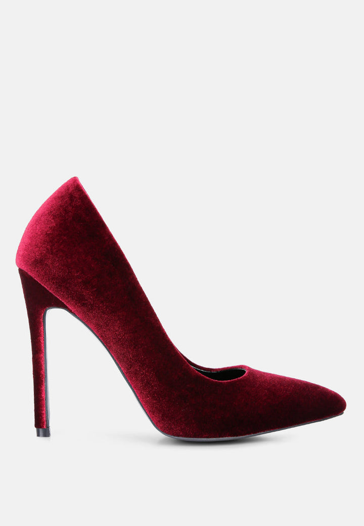 janessa velvet stiletto heel pumps by ruw#color_burgundy