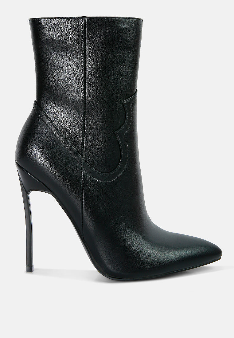 jenner high heel cowboy ankle boots by ruw#color_black