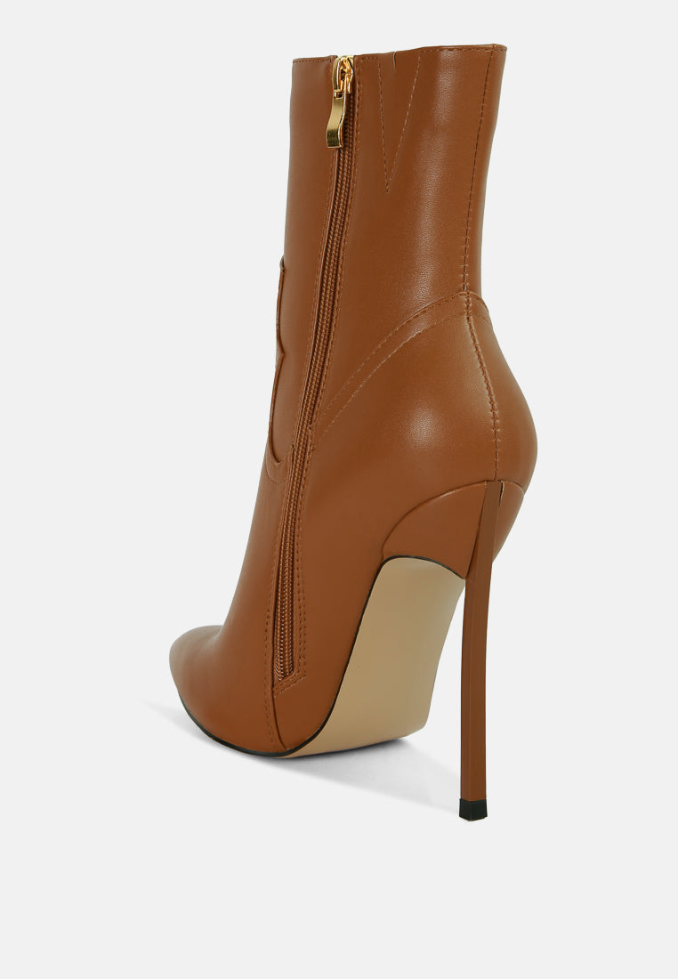 jenner high heel cowboy ankle boots by ruw#color_mocca