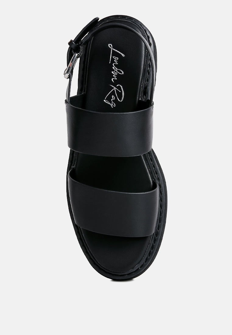 joan dual strap platforms sandals with buckle by ruw#color_black