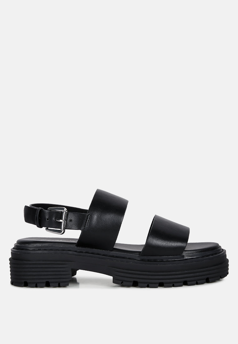 joan dual strap platforms sandals with buckle by ruw#color_black