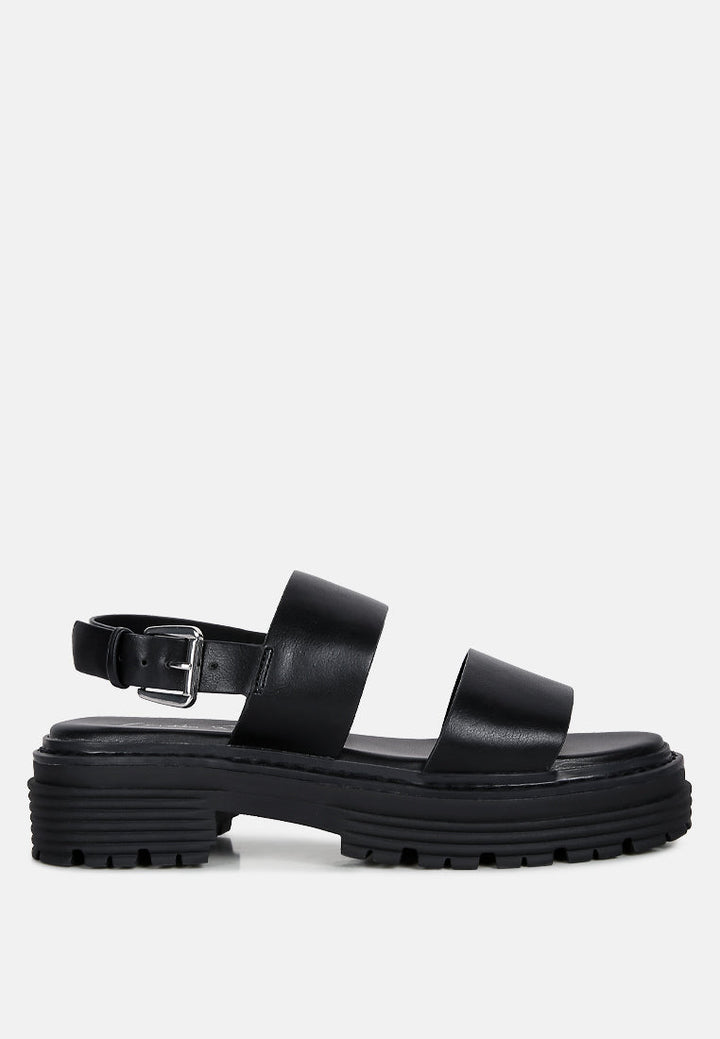 joan dual strap platforms sandals with buckle by ruw#color_black