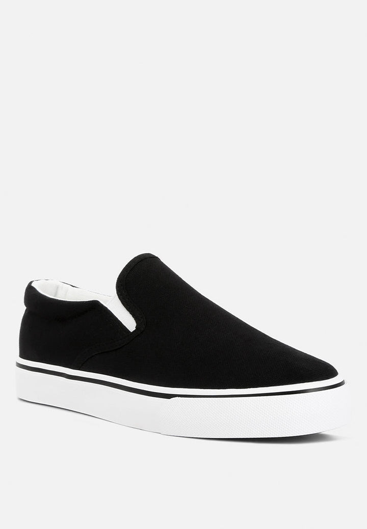 laszlo canvas slip on sneakers by ruw#color_black