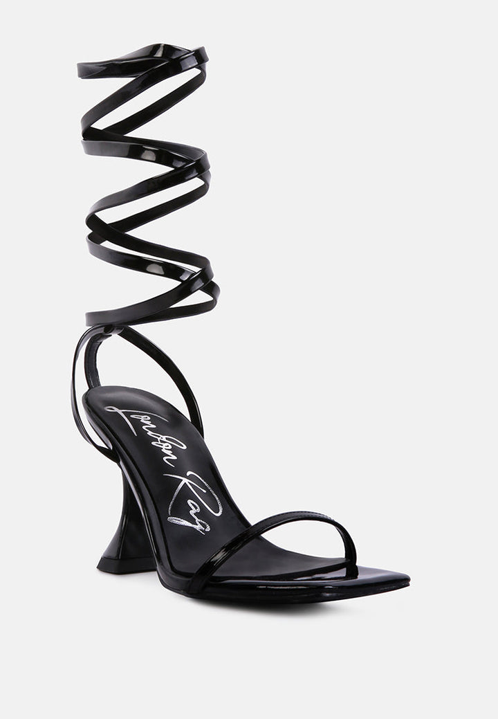 lewk strappy tie up spool heel sandals by ruw#color_black