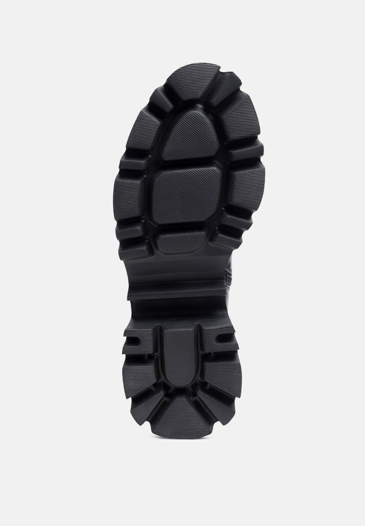 mad mood chunky lace-up ankle boot by ruw#color_black