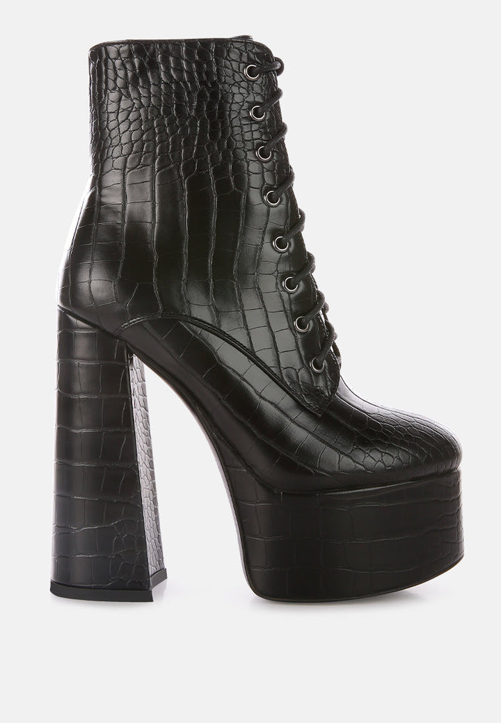 magdalene croc high heel patform boots by ruw#color_black