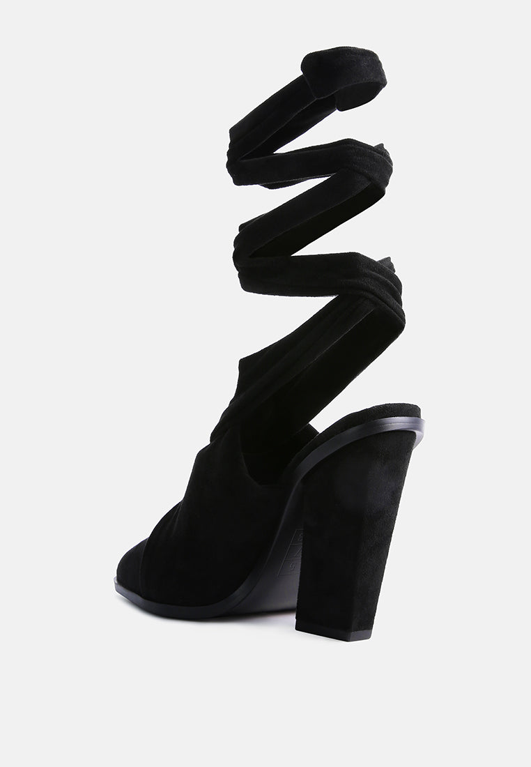 mama fav lace up block heel mules by ruw#color_black