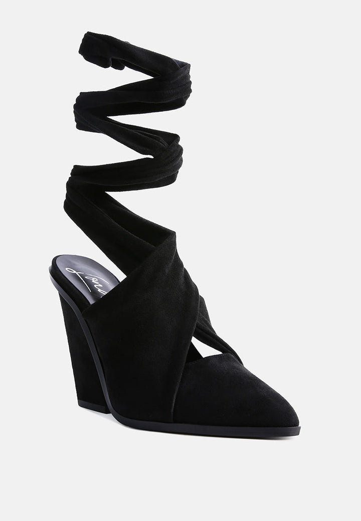 mama fav lace up block heel mules by ruw#color_black
